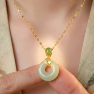 Hetian Jade Necklace | Traditional Oriental Symbol of Peace & Gentle Blessings